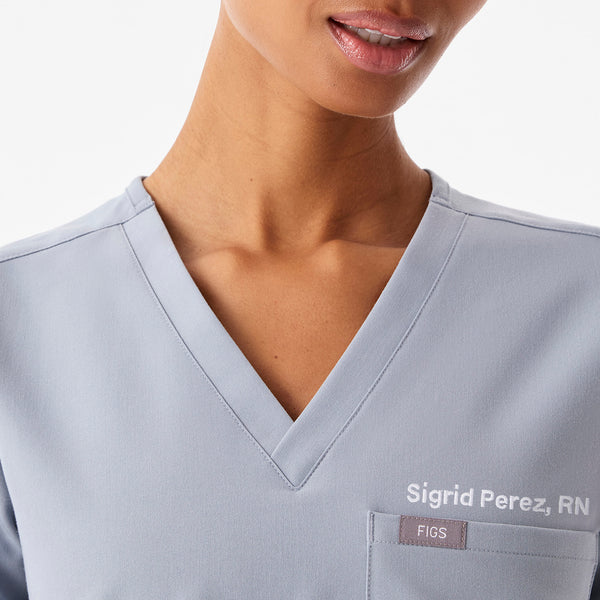 Women's Harbor Grey Catarina Petite -  Scrub Top™