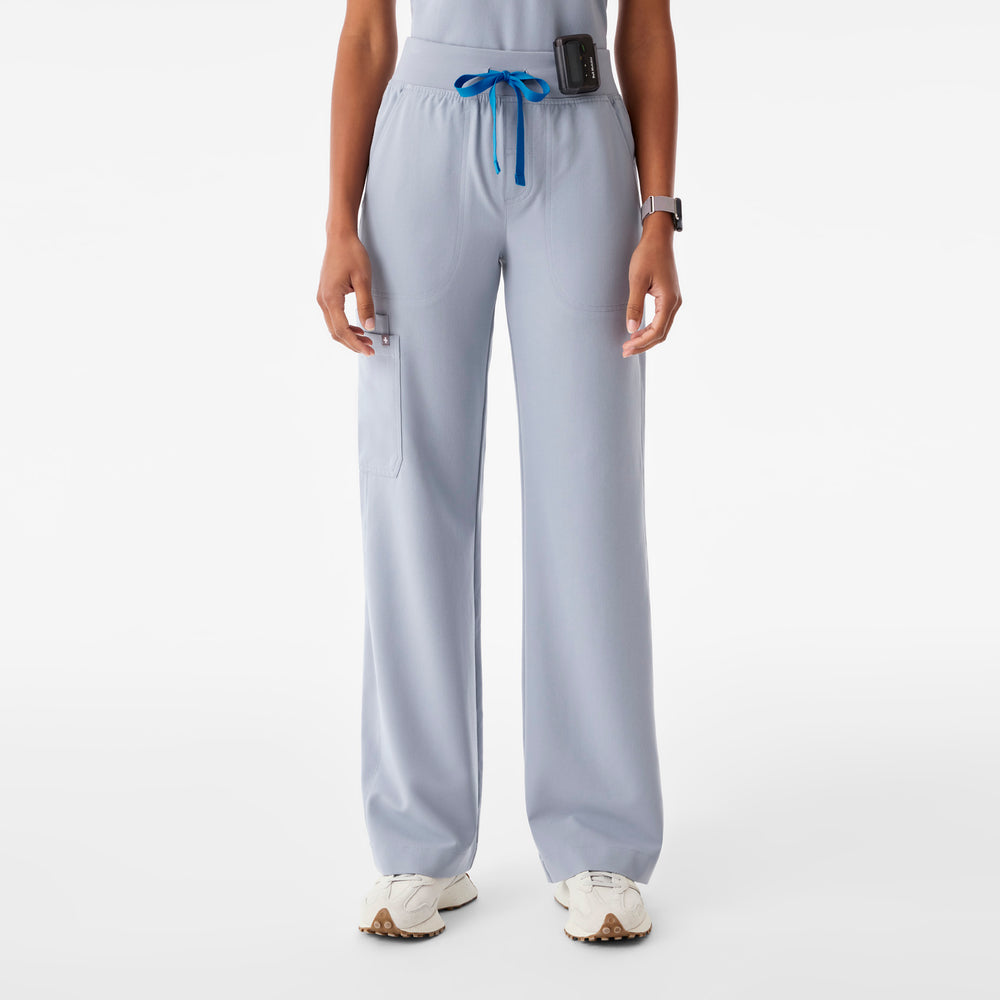 Women's Harbor Grey Isabel High-Rise Wide-Leg - Tall Scrub Pant