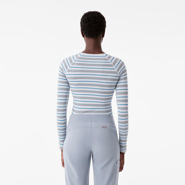 Women's Harbor Grey Salta Striped - Long-Sleeve Underscrub