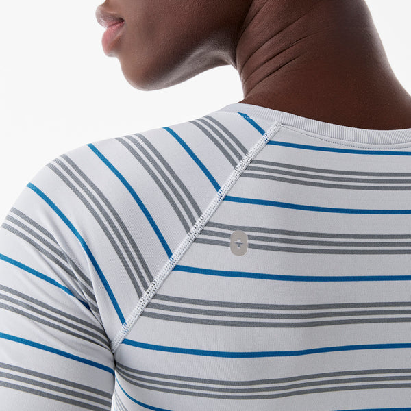 Women's Harbor Grey Salta Striped - Long-Sleeve Underscrub