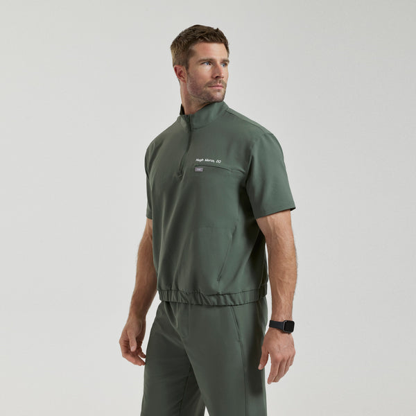 Men's Moss Quincy FIBREx Mock-Neck Scrub Top