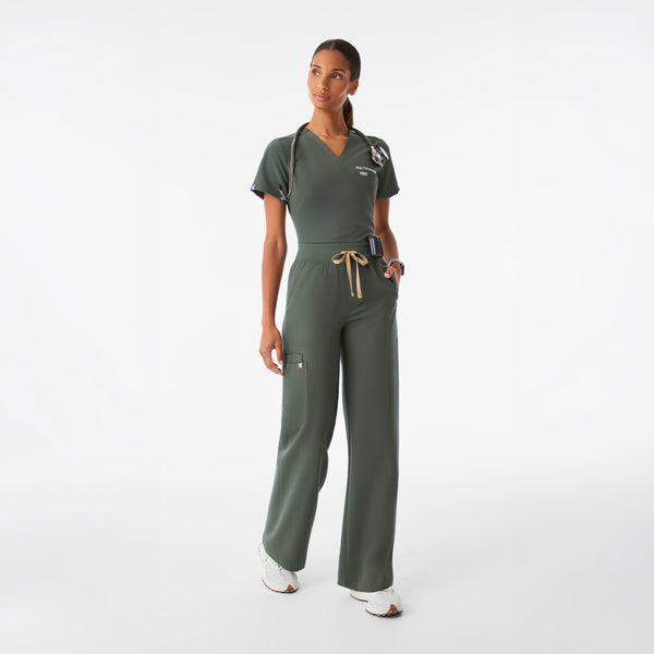Women's Moss Isabel High-Rise Wide-Leg - Tall Scrub Pant