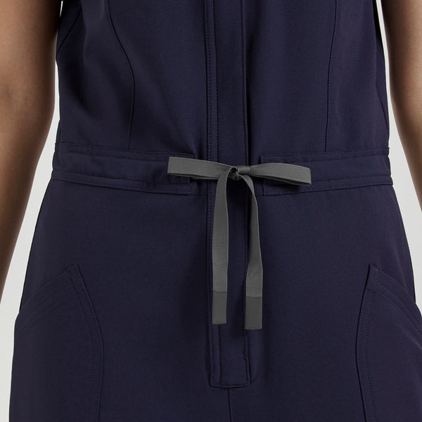 Women's Navy Castella FIBREx Barrel-Leg - Tall ScrubJumpsuit™