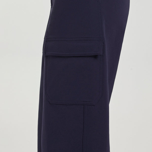 Women's Navy Castella FIBREx Barrel-Leg - Tall ScrubJumpsuit™