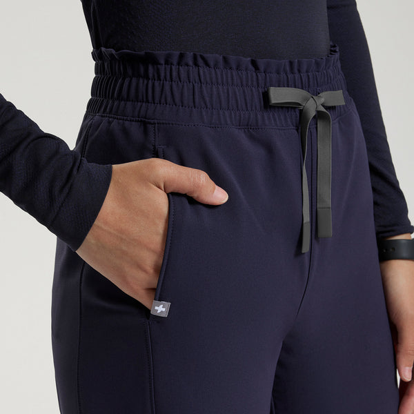 Women's Navy Mina FIBREx High-Rise Wide-Leg - Scrub Pant