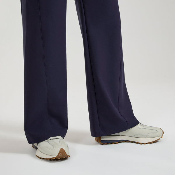 Women's Navy Mina FIBREx High-Rise Wide-Leg - Scrub Pant