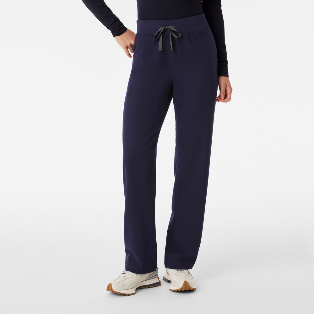 Women's Navy Livingston High-Rise - Petite Straight-Leg Scrub Pant™