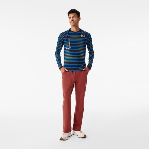Men's Navy Makato Striped - Long-Sleeve Underscrub