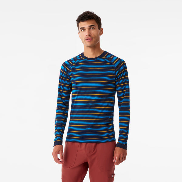 Men's Navy Makato Striped - Long-Sleeve Underscrub