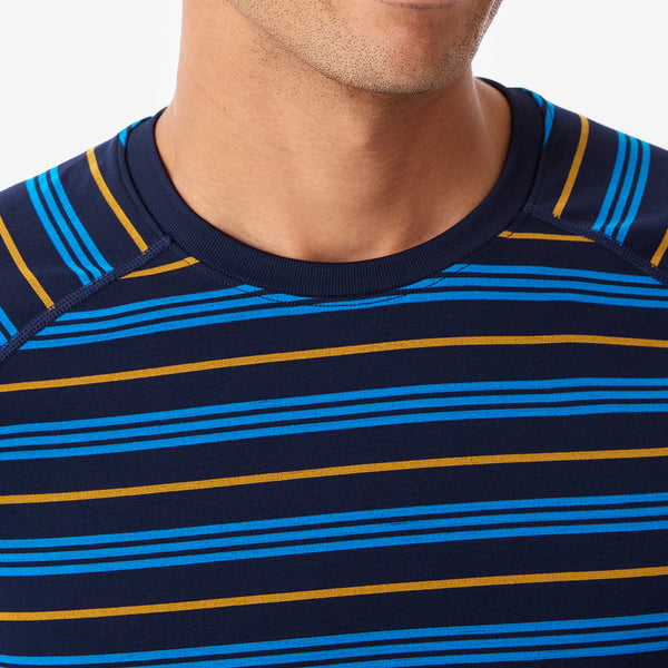 Men's Navy Makato Striped - Long-Sleeve Underscrub