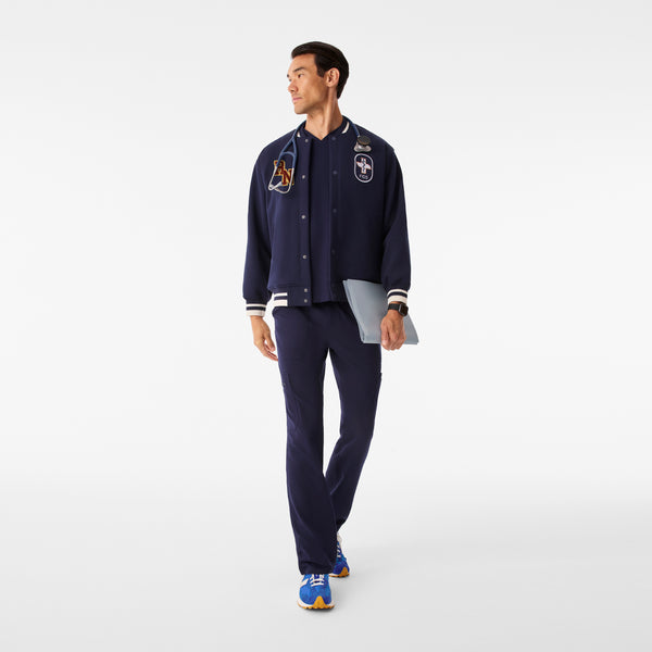 Unisex Navy Prescott Letterman Jacket
