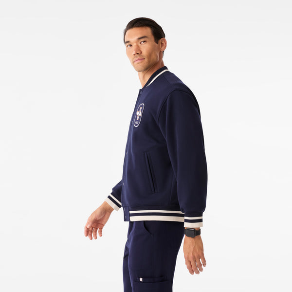 Unisex Navy Prescott Letterman Jacket