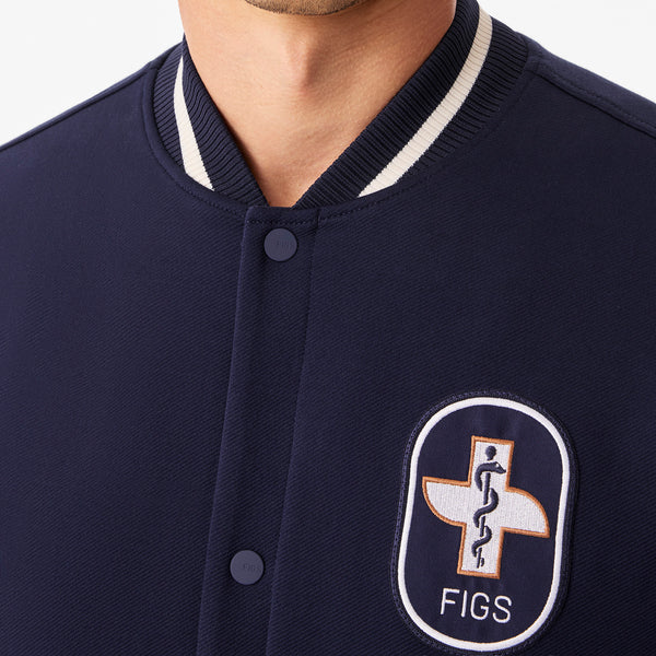 Unisex Navy Prescott Letterman Jacket