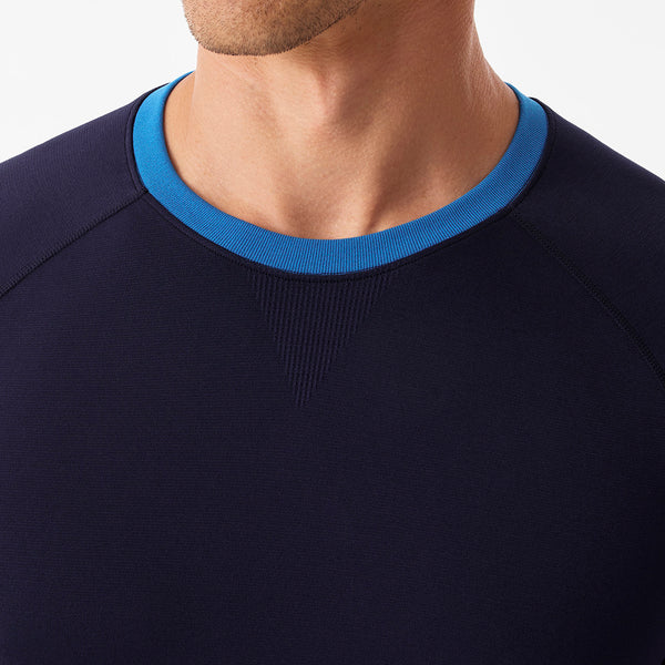 Men's Navy Makato Striped - Short-Sleeve Underscrub