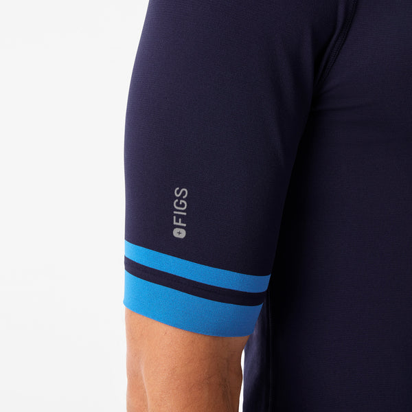 Men's Navy Makato Striped - Short-Sleeve Underscrub