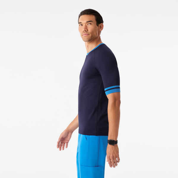 Men's Navy Makato Striped - Short-Sleeve Underscrub