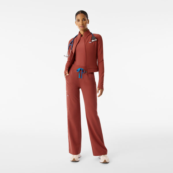 Women's Sienna ContourKnit Cropped Scrub Jacket