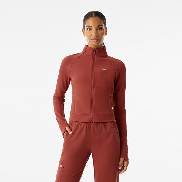 Women's Sienna ContourKnit Cropped Scrub Jacket