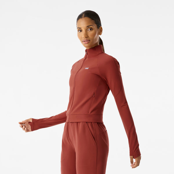 Women's Sienna ContourKnit Cropped Scrub Jacket