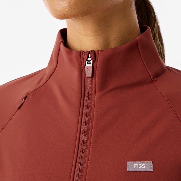 Women's Sienna ContourKnit Cropped Scrub Jacket