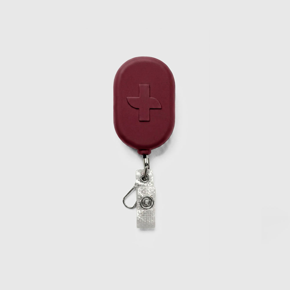 Burgundy - FIGS Logo Badge Reel