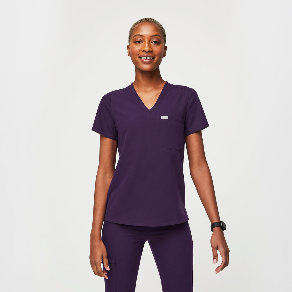 women's Purple Jam Catarina™- One-Pocket Scrub Top (3XL - 6XL)