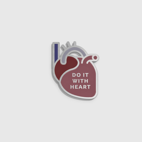 FIGS | V Coterie Do It With Heart - Enamel Pin