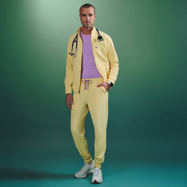 Men's Butter Yellow Tansen - Short Jogger Scrub Pant™