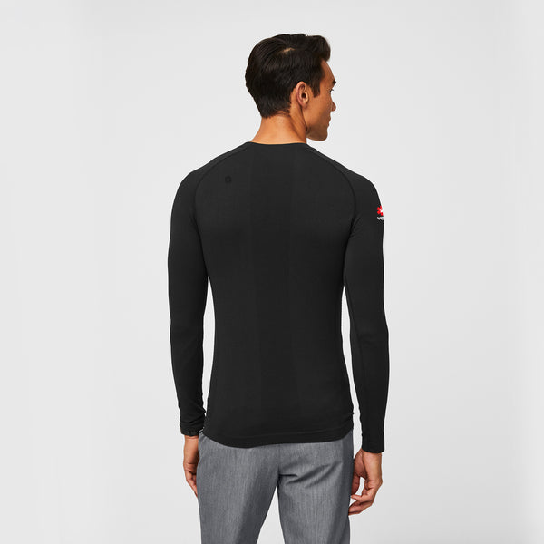 Men's Black VEG Makato Seamless - Long-Sleeve Underscrub