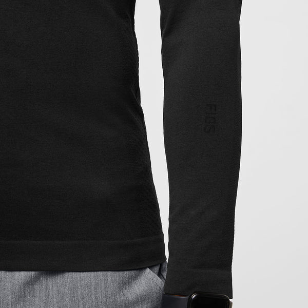 Men's Black VEG Makato Seamless - Long-Sleeve Underscrub