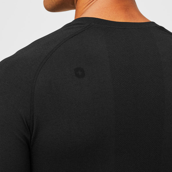 Men's Black VEG Makato Seamless - Long-Sleeve Underscrub
