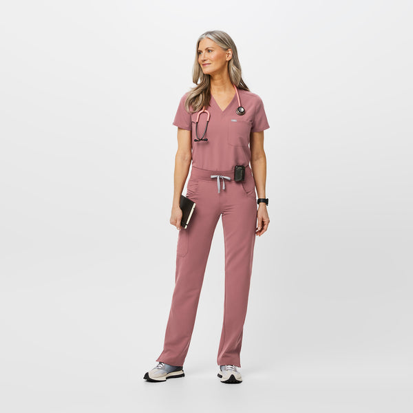 Women's Mauve Kade - Petite Straight-Leg Scrub Pant™ (3XL - 6XL)