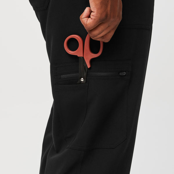 Men's Black Cairo - Short Straight-Leg Scrub Pant™ (3XL - 6XL)