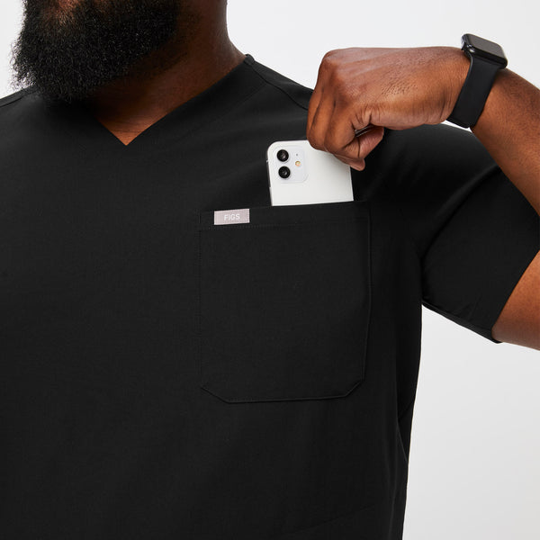 Men's Black Chisec™ -  Scrub Top (3XL - 6XL)