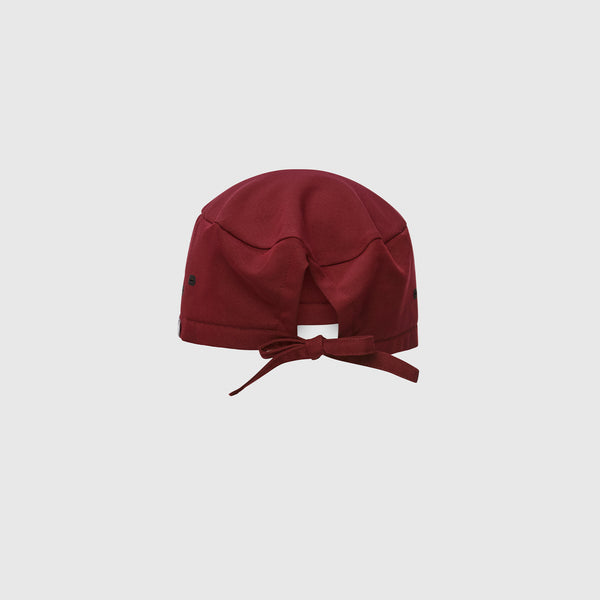 Burgundy FIGS Scrub Cap With Buttonholes