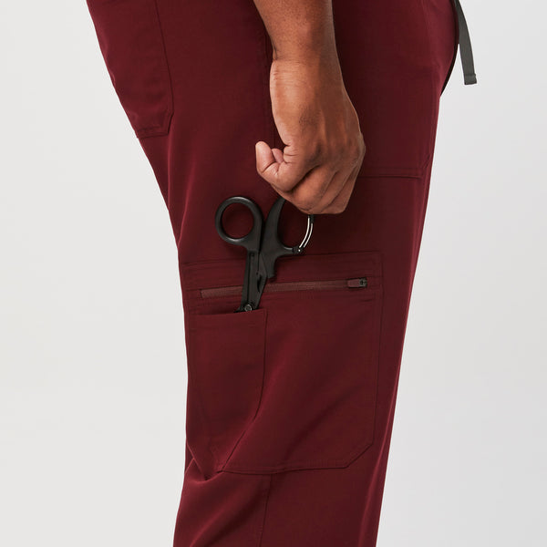 men's Burgundy Cairo™ - Short Cargo Scrub Pants (3XL - 6XL)