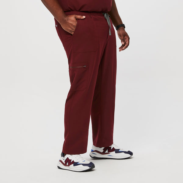 men's Burgundy Cairo™ - Short Cargo Scrub Pants (3XL - 6XL)