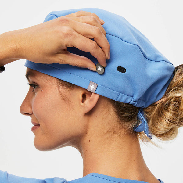 Ceil Blue Modern - Classic Scrub Cap Buttonholes