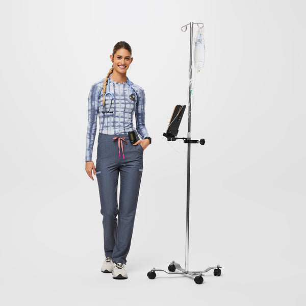 women's Heather Denim Evans - Skinny Scrub Pants