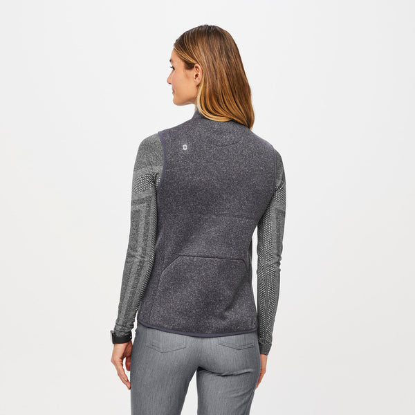 Women's Heathered Dark Charcoal On-Shift™ - Sweater-Knit Vest