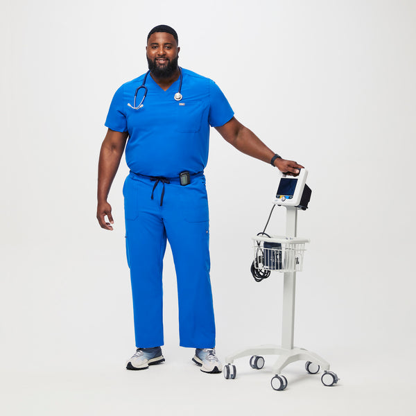 Men's Royal Blue Cairo - Short Straight-Leg Scrub Pant™ (3XL - 6XL)