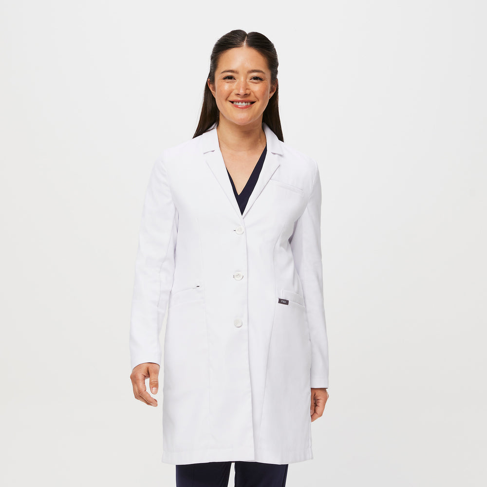 Women's White Bellevue - Long Lab Coat