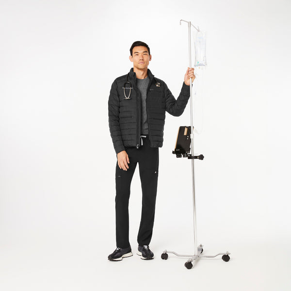 Men's Black Packable - Puffer Jacket