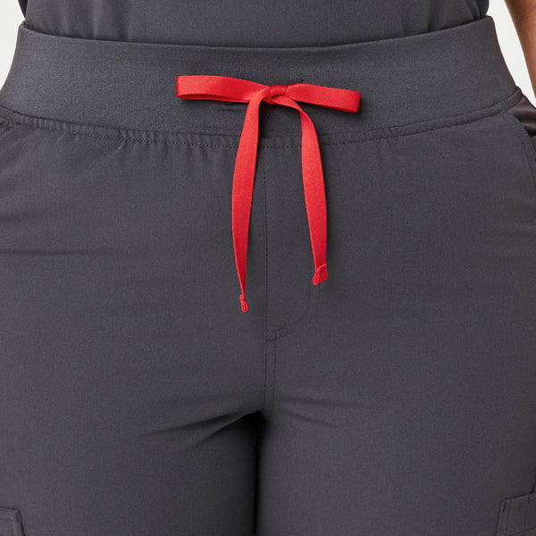 Women's Charcoal Yola High-Rise Slim -  Scrub Pant (3XL - 6XL)