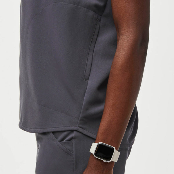 Women's Charcoal Rafaela™ - Oversized  Scrub Top (3XL - 6XL)