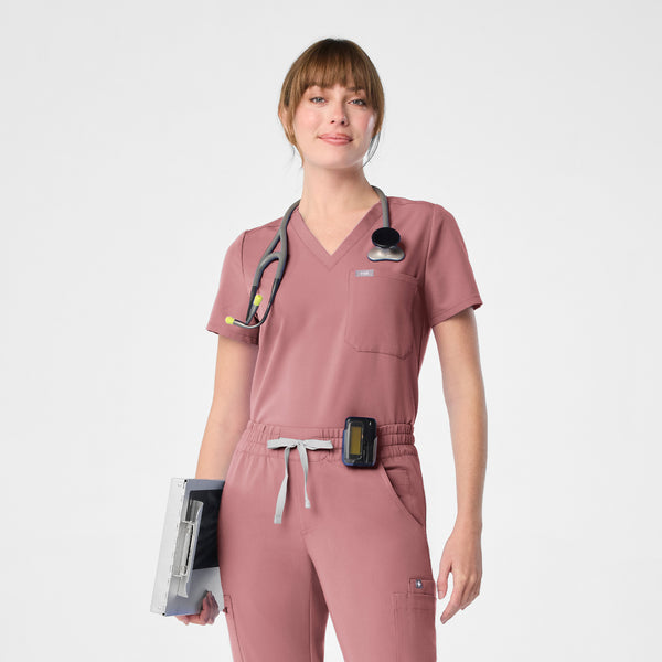 Women's Mauve Catarina™ - Petite Scrub Top