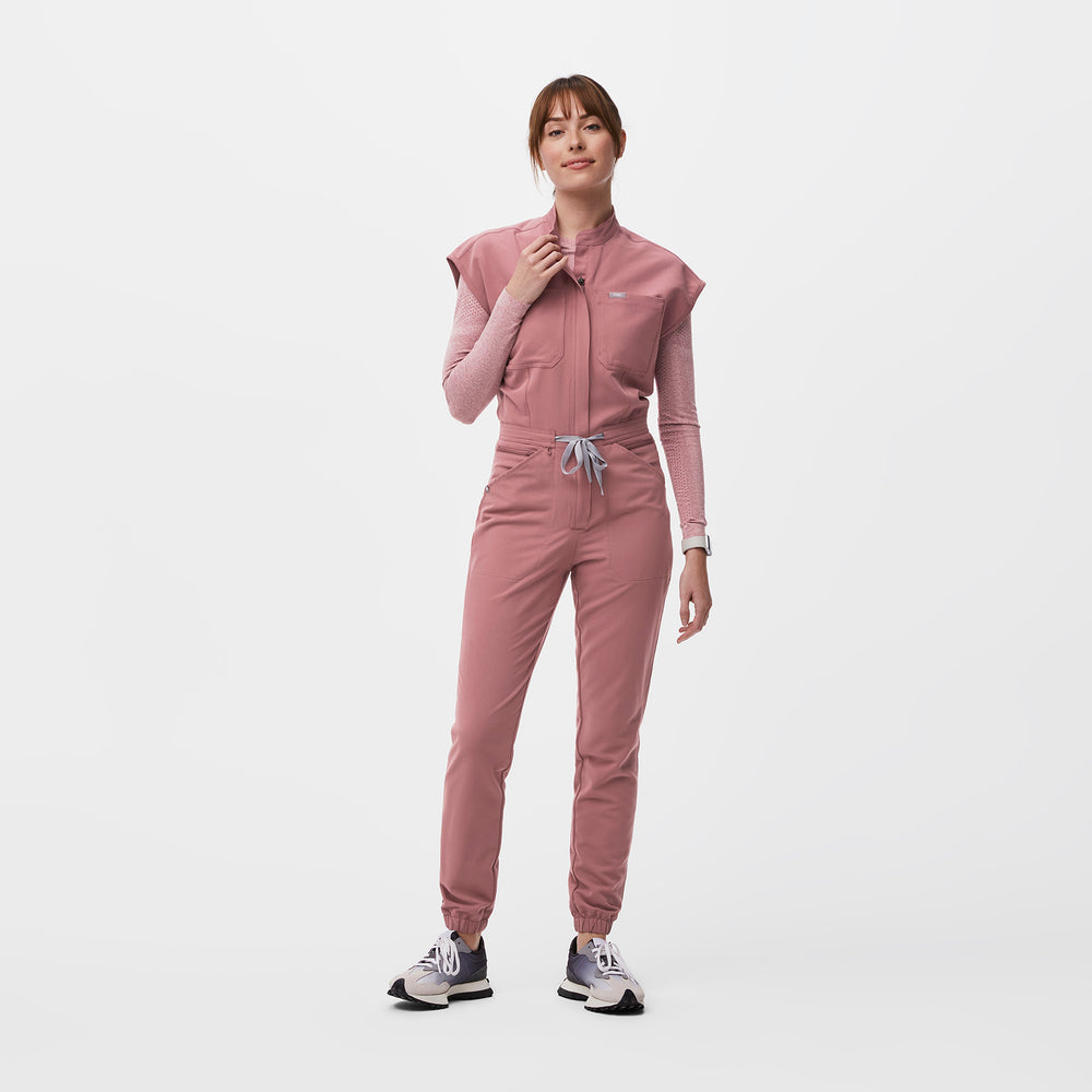 women's Mauve Rafaela Cargo - ScrubJumpsuit™