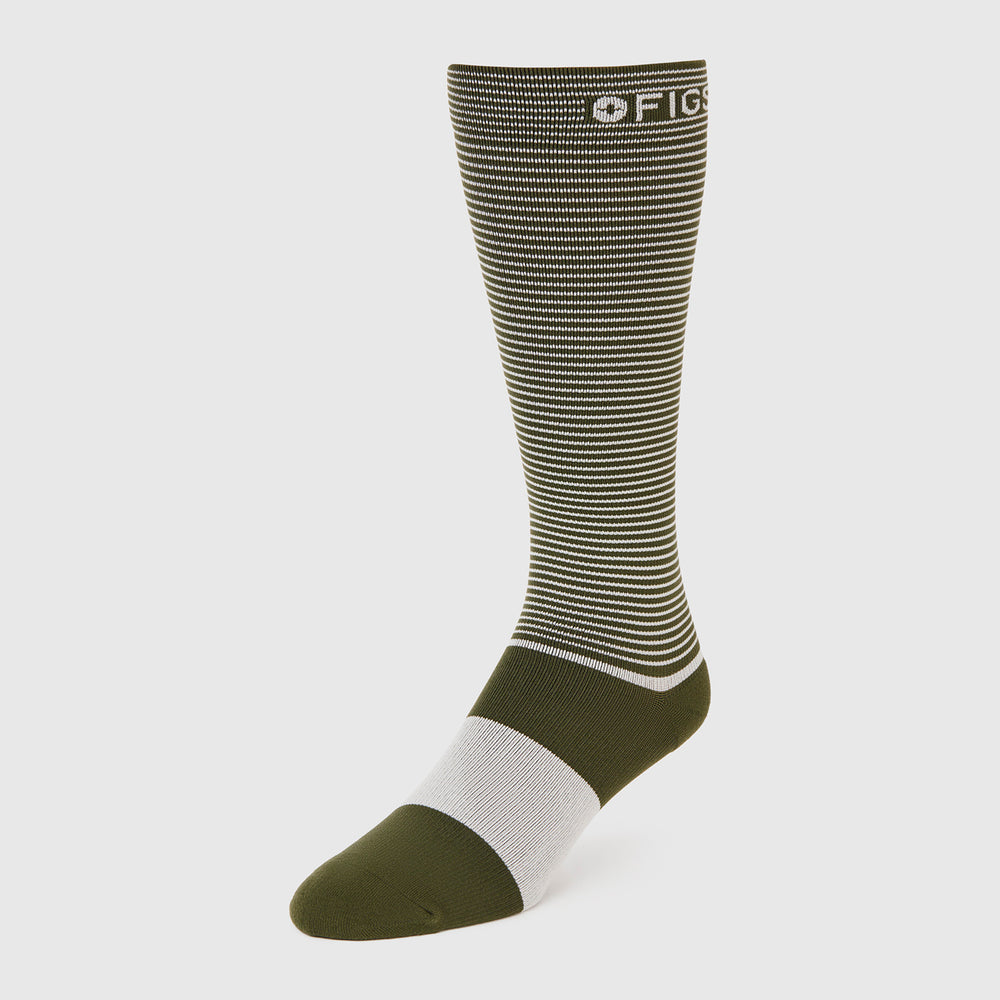 men's Moss Mini Stripe - Compression Socks