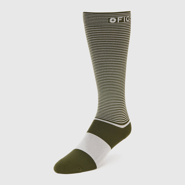 Men's Moss Mini Stripe - Compression Socks