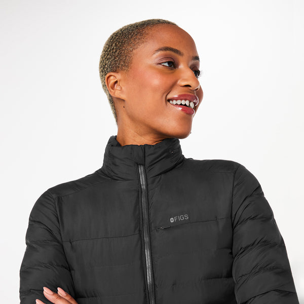 Women's Black Packable - Puffer Jacket